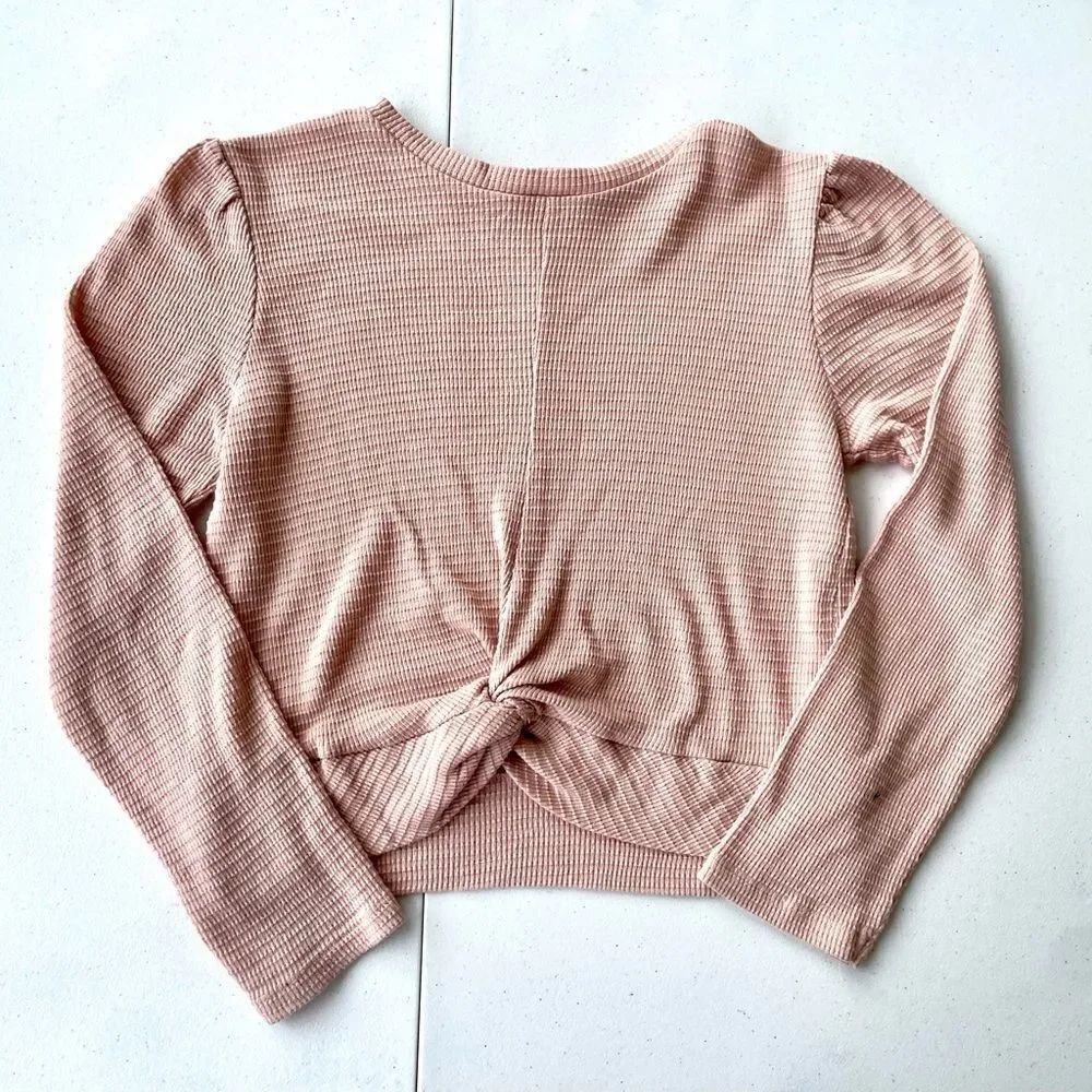 Jessica Simpson Ribbed Twist Front Top Size M - Picture 3 of 12
